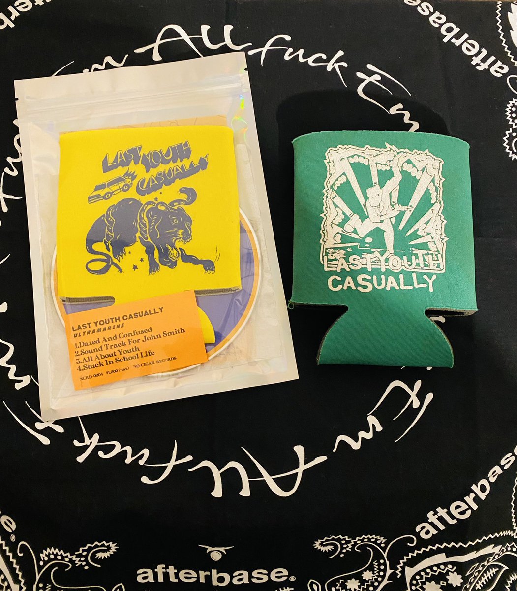 uedama0604's tweet image. ラスカジの新譜届いた！
緑持ってたからズーカラーにした！

あとマイベイビーとバガリアスも買えたしちょっと気になったバンドCDも買った！
#lastyouthcasually
#ラスカジ