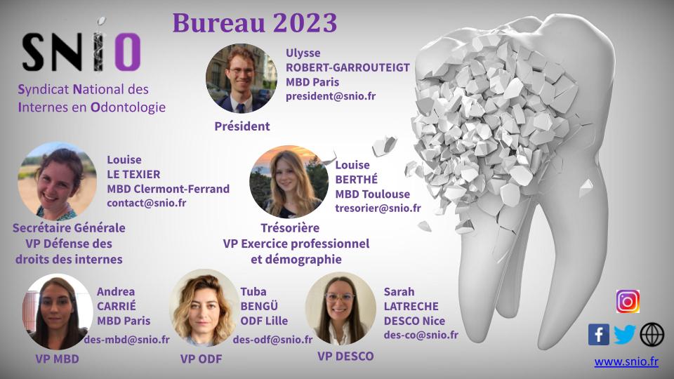 Le SNIO vous présente son nouveau Bureau pour l'année 2023! #droitsdesinternes