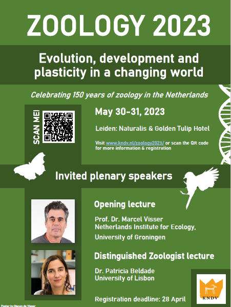 KNDV1872's tweet photo. We're celebrating 150 years of zoology in The Netherlands!  And how! With our congress ZOOLOGY23, held in Leiden with exciting keynote speakers and multiple parallel sessions. We hope to see you there! Registration at: https://t.co/MDRor26m3c https://t.co/9oDs1meIYw