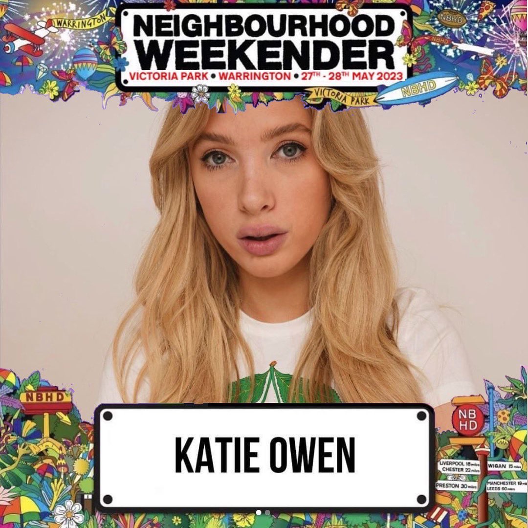 Katieeowen_'s tweet photo. Second festival announcement 📣 I’ll be DJing the second main stage at @nbhdweekender again 🍋 what a line up! #nbhdweekender #nbhd #nbhdfestival #manchester #liverpool #warrington https://t.co/TZi4lxyrwg