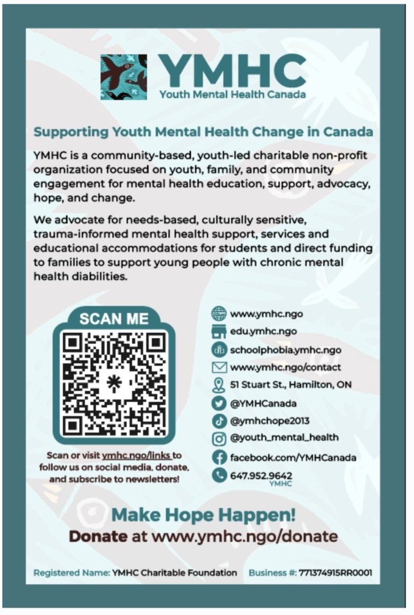 Link in bio #ymhc #mentalhealth #SuicidePrevention #communitycare #resources #workshops #youth #family ymhc.ngo Resources at edu.ymhc.ngo Support at ymhc.ngo/ccs School Phobia Resources at schoolphobia.ymhc.ngo