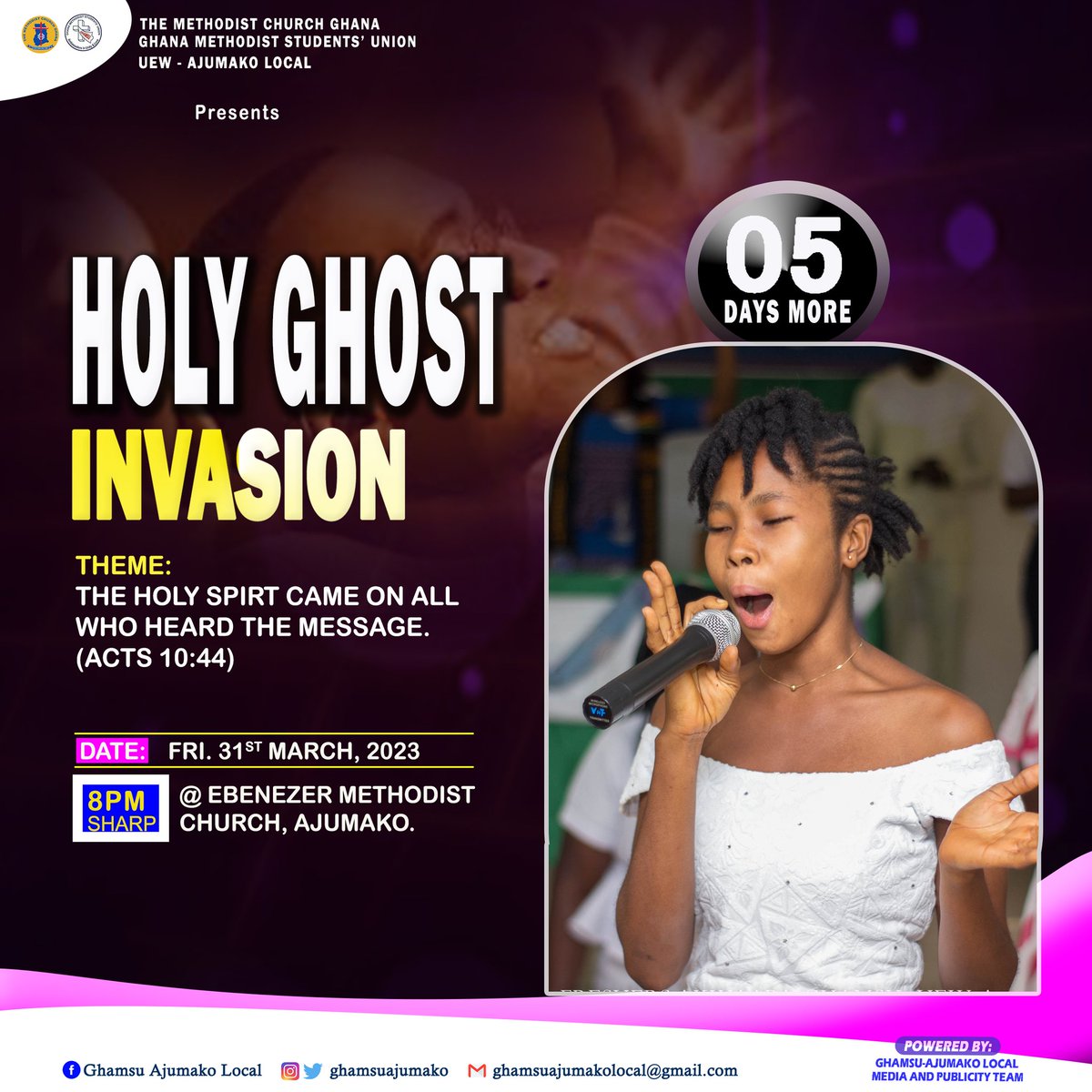 ghamsuajumako's tweet photo. #HolyGhostInvasion
#05daysmore https://t.co/9YUESJwzmO