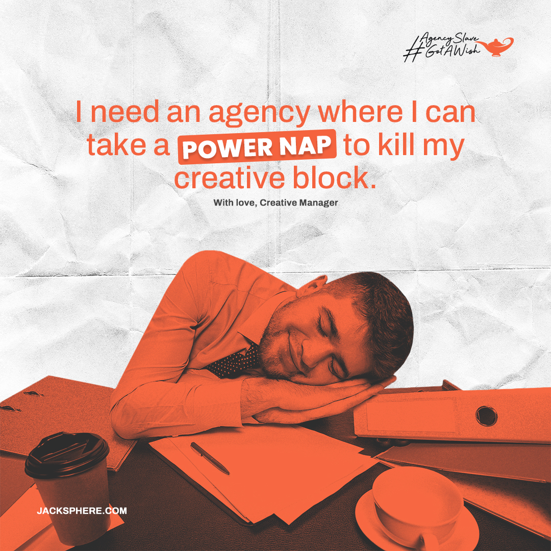 jacksphere_com's tweet photo. Merely one of the little wishes of the Creative Manager! 🤭 Is this too much to ask for? 🥹
#jacksphere #jackspheredotcom #lifeatjacksphere #agencyslavegotawish #agencylife #agencyslave #creativemanager #client #corporateslave #jacksphere #nap #creative #powernap #sleep https://t.co/nSbcniR8DP