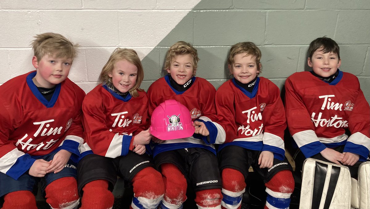 Congrats to Jensen, Simon, Joshua, James and Liam of the U9B Canadiens on being the <a href="/CojonesTacos/">Cojones Tacos & Tequila</a> teammates of the game. <a href="/SJMHA/">St. John's Caps</a>