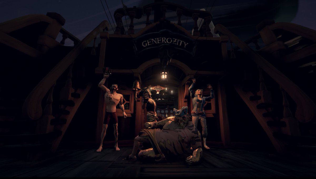GenerOZity's tweet image. Such an amazing quick (9 hour long) stream chasing down ships and forging server wide alliances with @tartansnake @TCToaster @zdksLOGIC @stacky_a @purplepants216 &amp;amp; @Lontray 

#SoTAnniversaryPromo #BeMorePirate