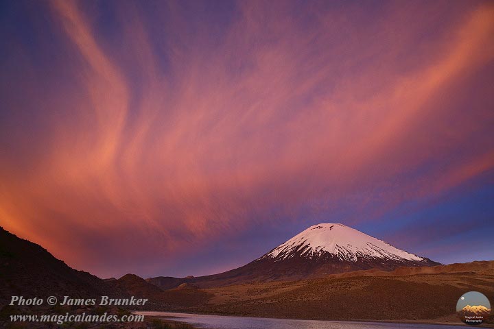 #Sunset over the #Parinacota #volcano in Lauca Nat Park #Chile for #SundaySunsets, available as prints and on #gifts here: james-brunker.pixels.com/featured/spect… #AYearForArt #BuyIntoArt #SpringForArt #SunsetSunday #sunsetphotography #landscape #mountains #SunsetLovers #skyscape #wilderness