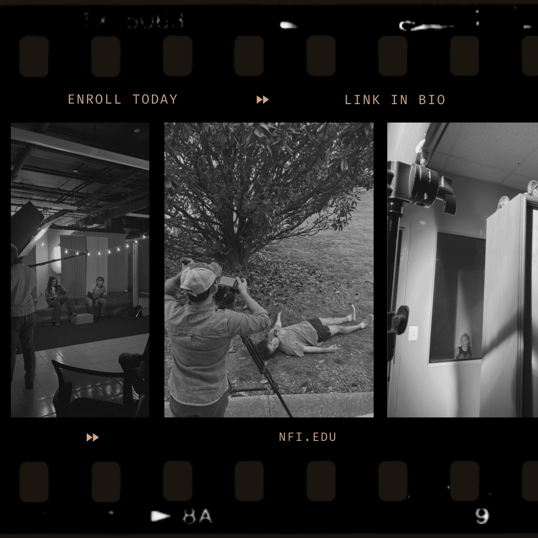 CALLING ALL ASPIRING ACTORS! 🎭 
Are you more interested in being in front of the camera than behind it? NFI is still the place for you! Our acting for the camera program begins on JUNE 2ND! DM us for more info!