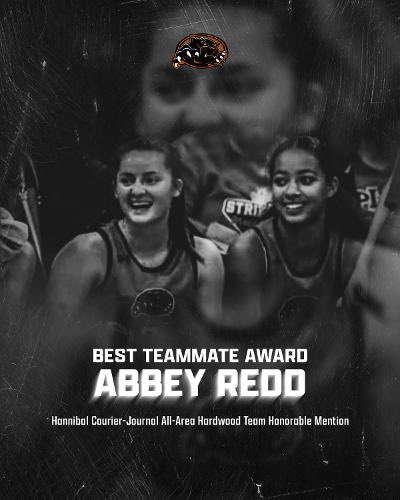 TSouthers's tweet photo. THE 2022-2023 PALMYRA LADY PANTHERS BEST TEAMMATE AWARD WINNER &amp; EVERYDAY EFFORT AWARD WINNER IS OUR SENIOR ABBEY REDD!! Voted by her teammates and coaches… Presented to her by her aunt and fellow PLP Legend @KSueShade @basketball_plp https://t.co/pN8cfjJALE