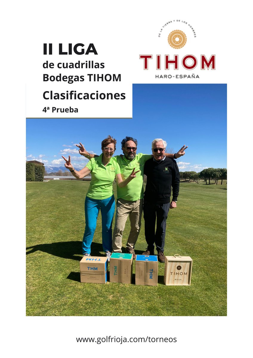 Hoy se ha celebrado la 4ª Prueba de la II Liga de cuadrillas Bodegas TIHOM en la que han quedado ganadores el equipo Caparrones quienes se han llevado una caja de vino de @bodegastihom. Enhorabuena y que disfrutéis esos magníficos caldos.