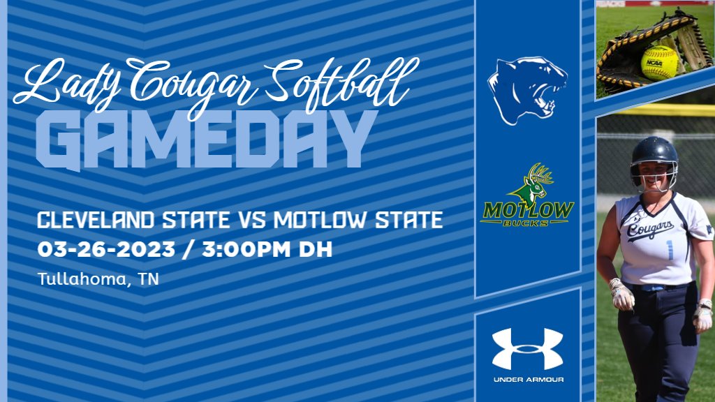 CSCC Softball (@cscc_softball) on Twitter photo Lady Cougar Softball travels to Tullahoma, TN this weekend to take on the Motlow State CC Lady Bucks. The first pitch is at 3PM for a DH.
#CougCrew #LadyCougars #Softball <a href="/TCCAAsports/">Tennessee Community College Athletic Association</a> <a href="/NJCAASoftball/">NJCAA Softball</a> Lady Cougar Softball travels to Tullahoma, TN this weekend to take on the Motlow State CC Lady Bucks. The first pitch is at 3PM for a DH.
#CougCrew #LadyCougars #Softball <a href="/TCCAAsports/">Tennessee Community College Athletic Association</a> <a href="/NJCAASoftball/">NJCAA Softball</a>