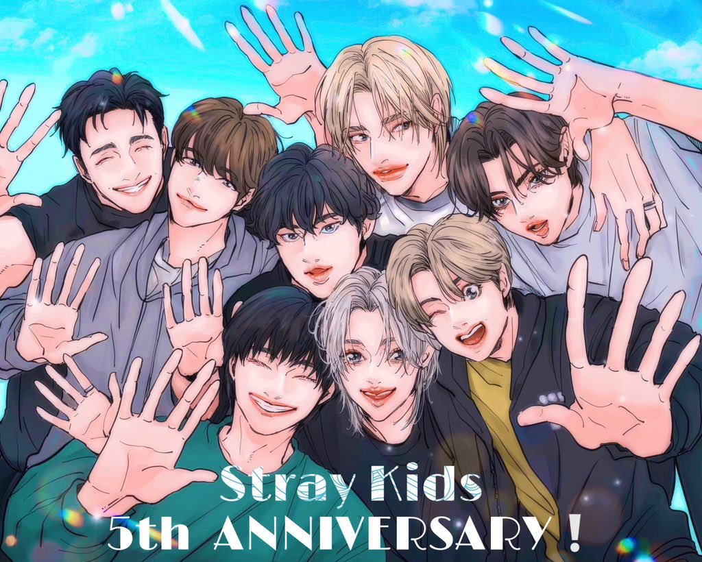 大遅刻で申し訳ないのですが、
StrayKids5周年おめでとう🖐5歳だ〜😖💕💕💕
スキズに出逢えて、本当に毎日楽しくて幸せです❣️5周年も怪我なく健康第一で彼らに沢山幸せが訪れますように🫶
これからも📣します🫶
사랑해💙
#나침반이_가리킨_스키즈_5주년
#OurNeverEndingSKZ
#StrayKids5thAnniversary