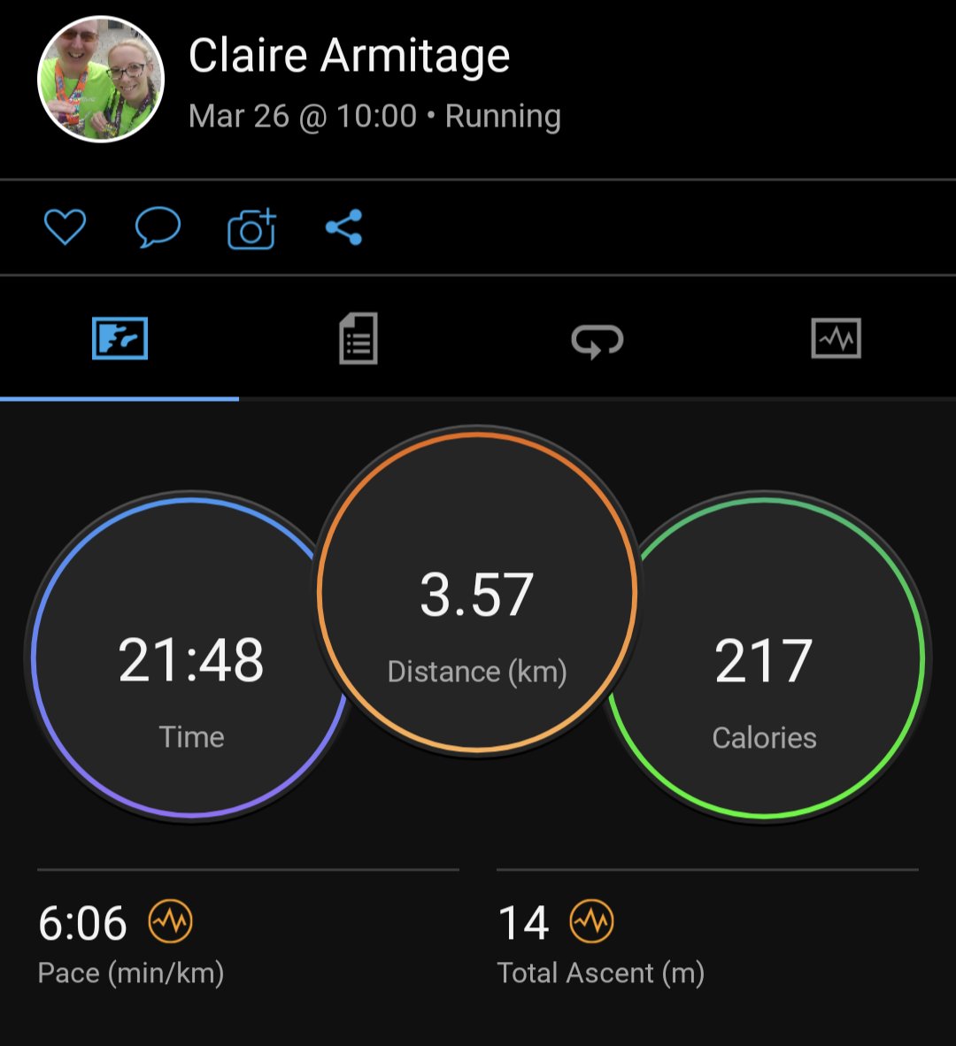 Claire_MCR's tweet photo. Quick Sunday morning run as ran out of timeπ€¦πΌββοΈ still a bit sniffly so probably not a bad idea! First Aid training this week so will be home early enough for some midweek running..oh, and lighter evenings!! #bringiton #halfmarathontraining #gettingraceready πͺπ» https://t.co/atxGdU0HCE