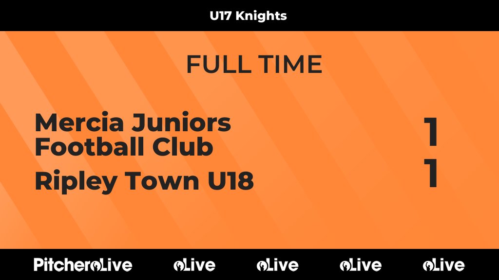 Merciajfc's tweet photo. FULL TIME: Mercia Juniors Football Club 1 - 1 Ripley Town U18
#MERRIP #Pitchero
https://t.co/tCGGdTKcfR https://t.co/oYloNTlZQ9