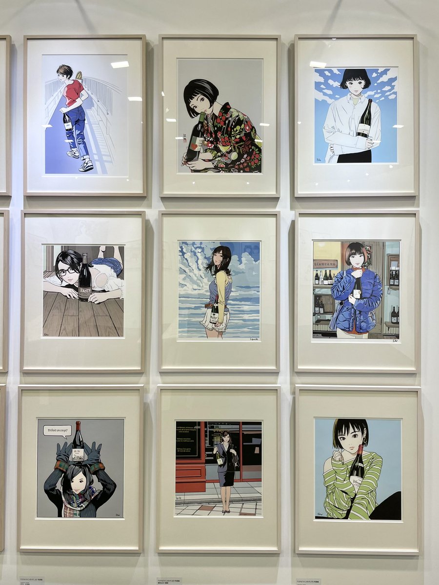 cinquecento_hid's tweet photo. 江口寿史イラストレーション展
「東京彼女」
@東京ミッドタウン日比谷

今日はサイン会を兼ねての1年振りの展示会へ。江口先生の描く女性は綺麗なだけでなく色気も感じて凄く好き❣️

サイン会の抽選も無事当たり、去年の誕生日当日に頂いたサインに続いて、2年連続で嬉しいバースデープレゼントに✨ https://t.co/yPT1q1L0lu