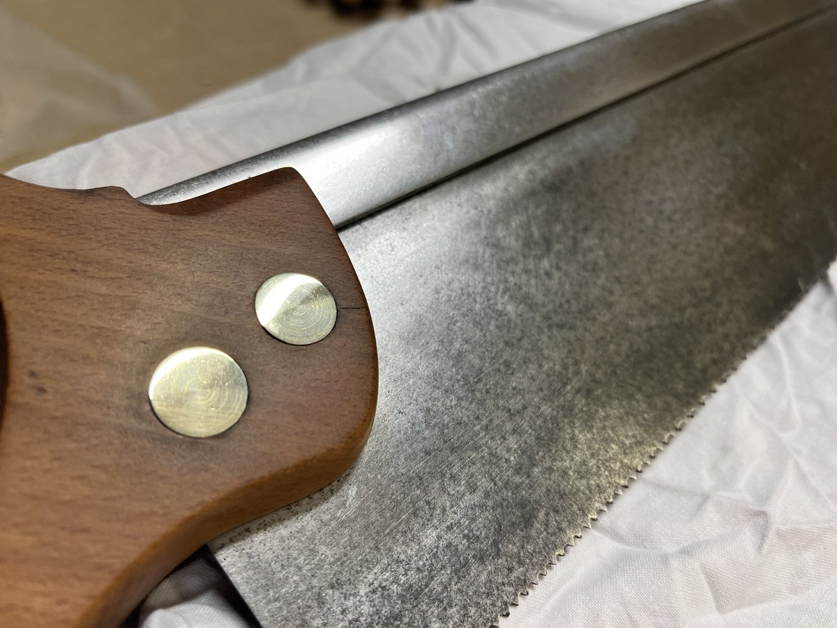 Super happy with the final refurbished tenon saw.