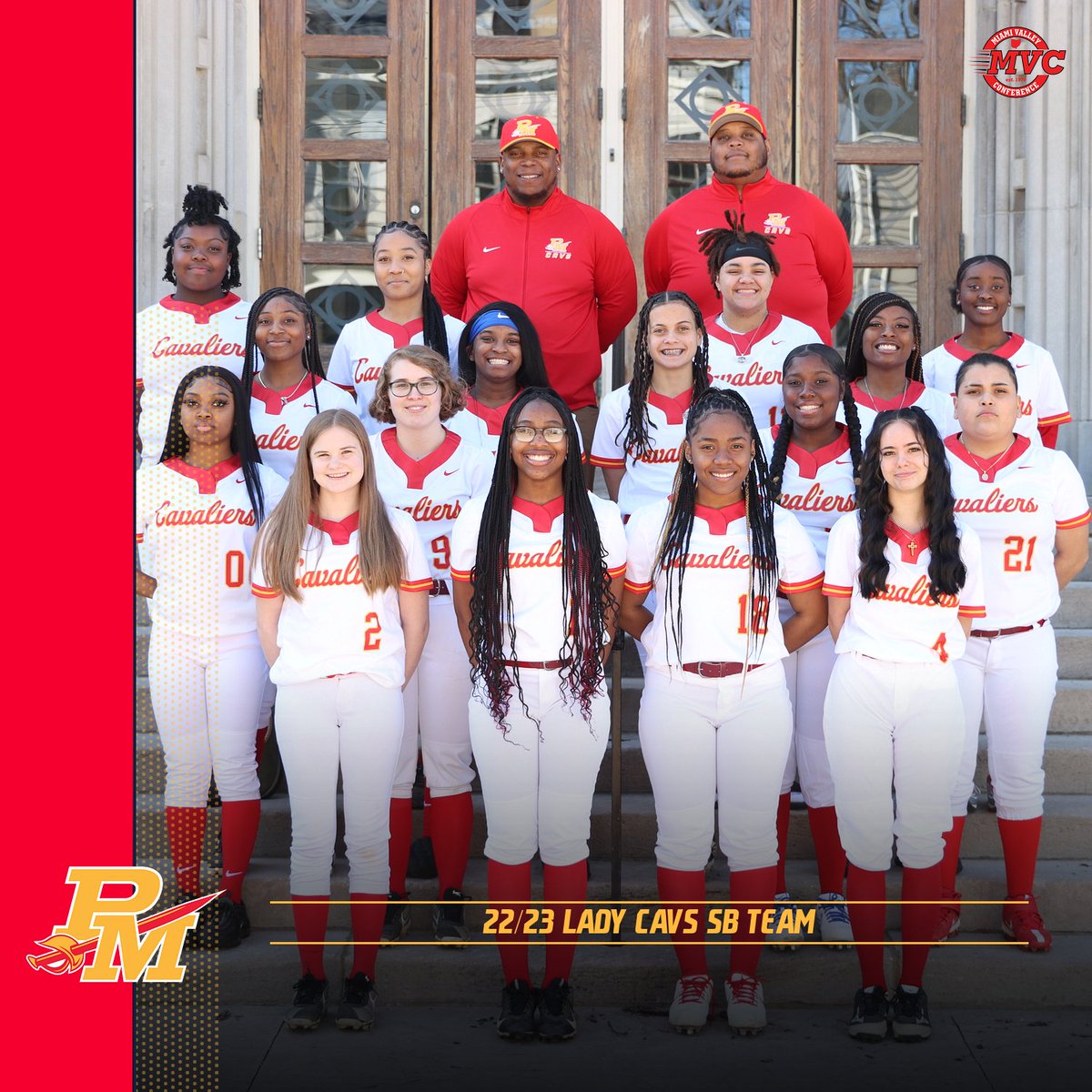 PMCavsSB's tweet photo. MEET THE 22/23 PURCELL MARIAN LADY CAVS SB TEAM! #PM #TCW #OURTIMEISNOW 🔴🟡🔴🟡⚔️⚔️⚔️⚔️ https://t.co/aW9ORh0q6n