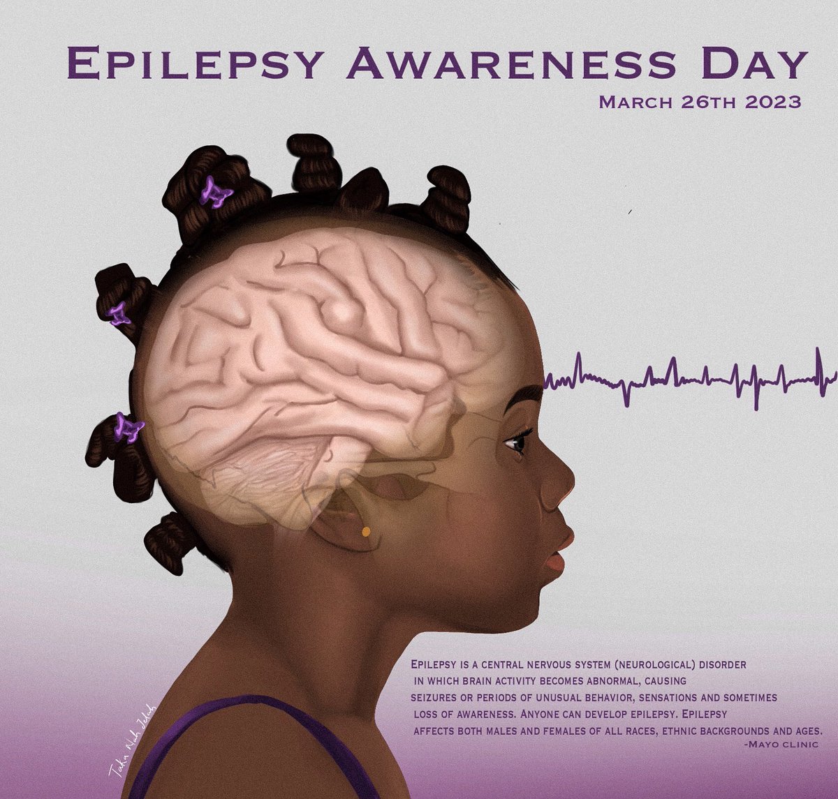 Today is #EpilepsyAwarenessDay . We wear purple in solidarity. #healthawareness #neurologicaldisorder #mayoclinic @MayoClinic