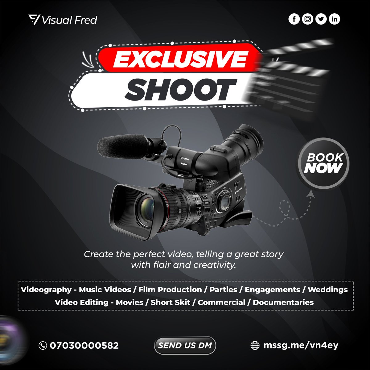 VisualFred's tweet photo. 📽️ *_Exclusive Shoot_* 📽️

*Let us take you into a deeper experience, make a moment a lasting conveyable memory. Let us help build your tribe, business, company and school*.💡 

Check our video portfolio: https://t.co/yi0QahDBcd

_Always Available🍸_ https://t.co/dGxmpujglt