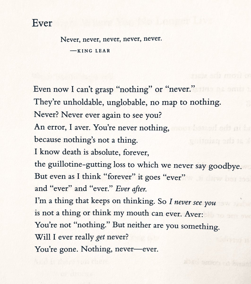 MayaCPopa's tweet image. More readers should know this gorgeous Lear-inspired elegy but @meghanor: