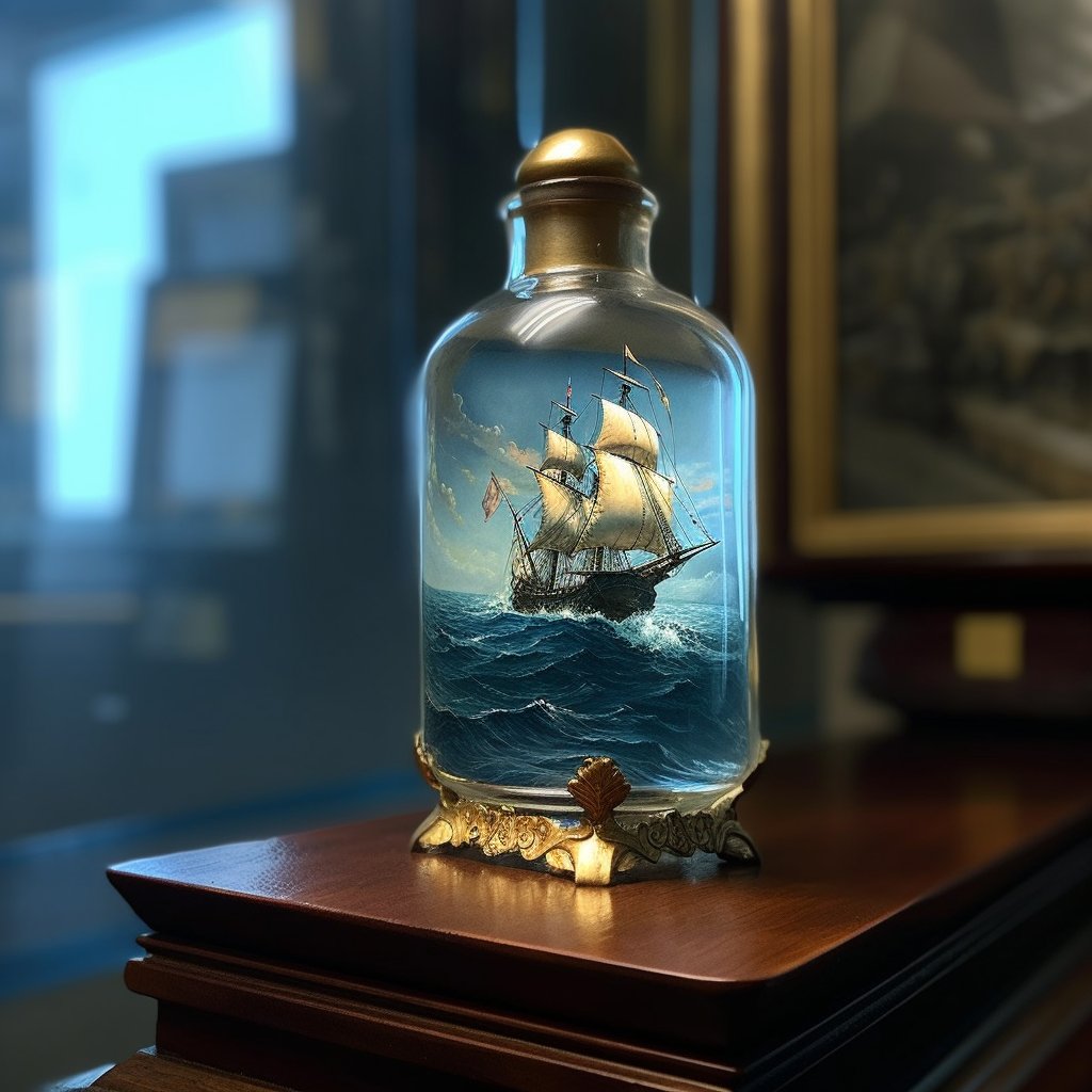 Ship in a bottle #art #aiart #midjourney