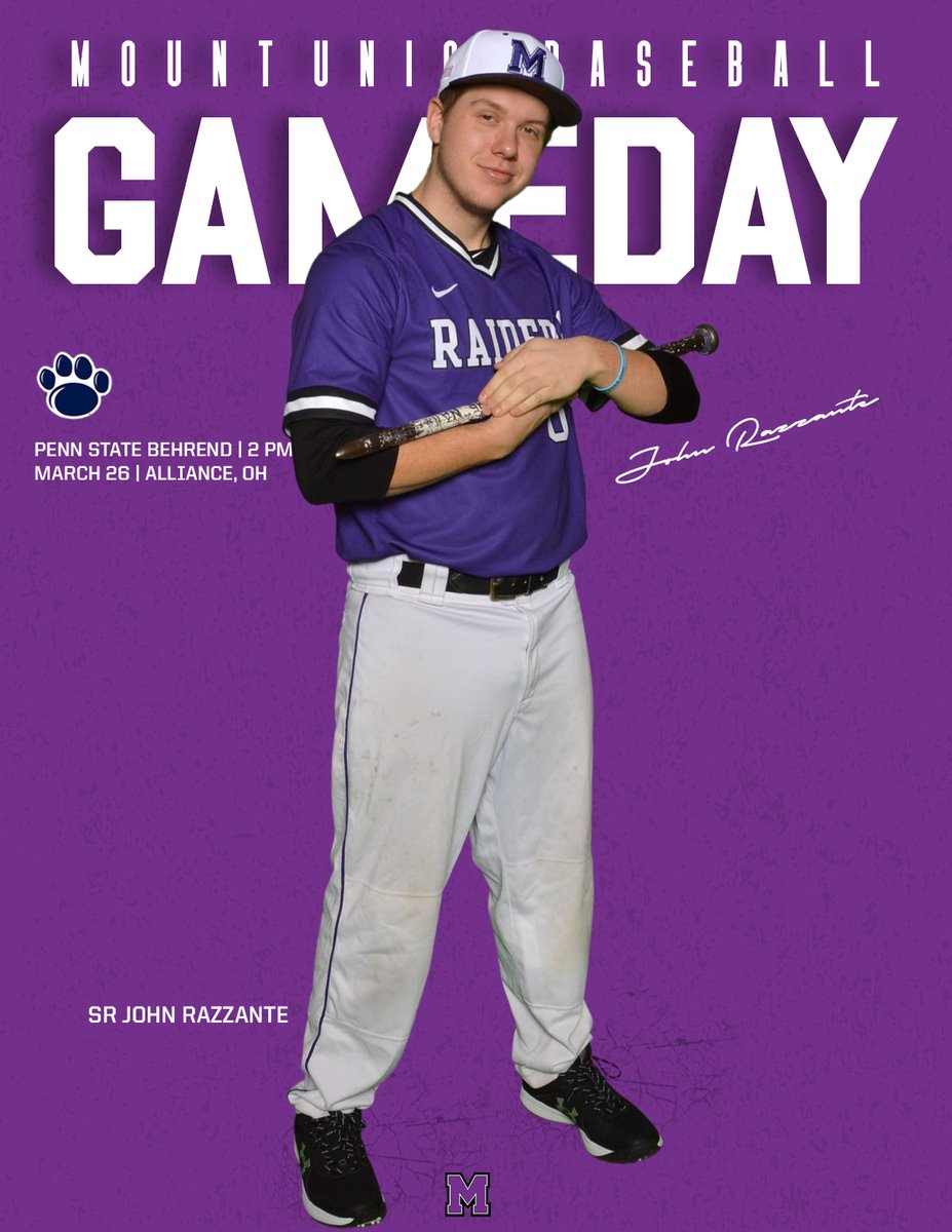 purpleraiders's tweet photo. GAMEDAY! Schedule Update! Mount Union will host Penn State Behrend in their home opener TODAY at 2 PM! Let's go!

📍: Alliance, OH
🕒: 2 PM
📺: https://t.co/4Q0gTApl8T
📊: https://t.co/dThCjbCaly https://t.co/KWIb2sFdqo