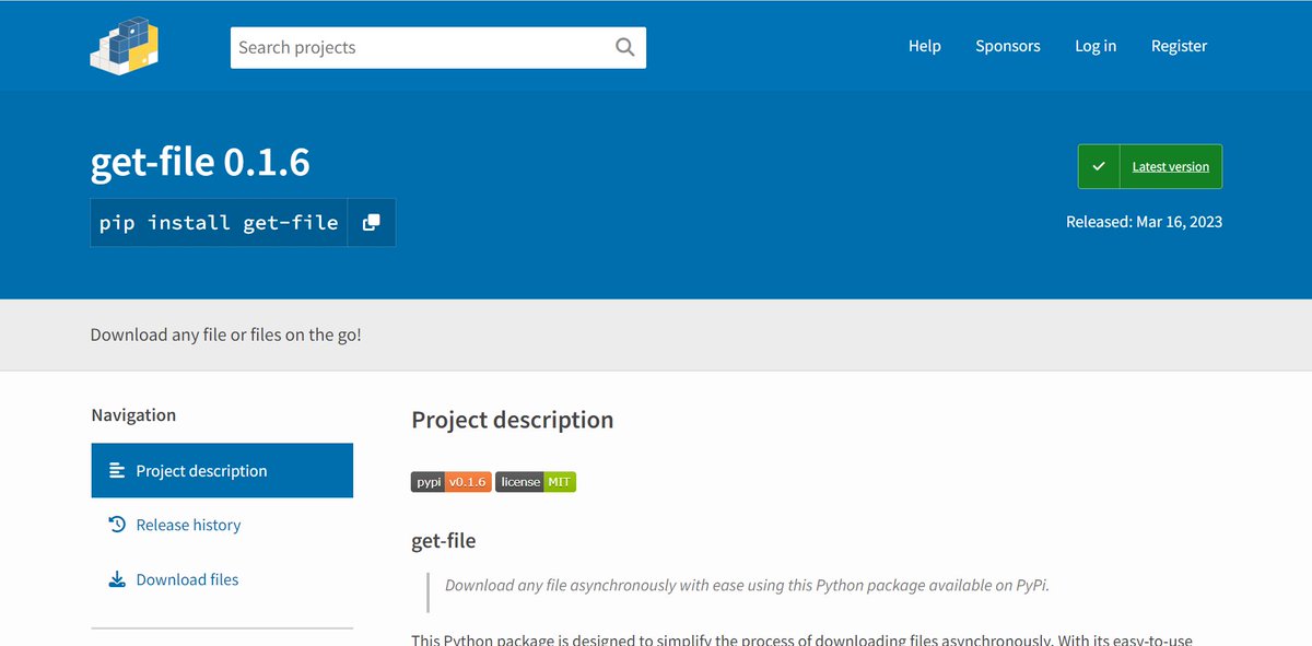 SAZaidi07's tweet image. #python #pip #pythonpackageindex #development #library #package #pypi #opensource