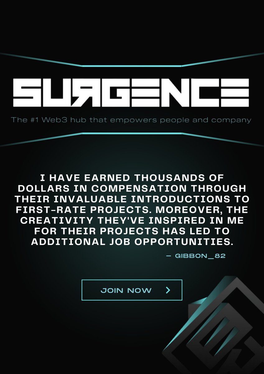 Surgence, your web3 hub. 

If you want to build skills, networks, careers, and businesses, we are here to support you.

With our network of partners, products, and resources, we have what it takes to empower you.

Notifications on and comment #SUGMI if you want to get involved.
