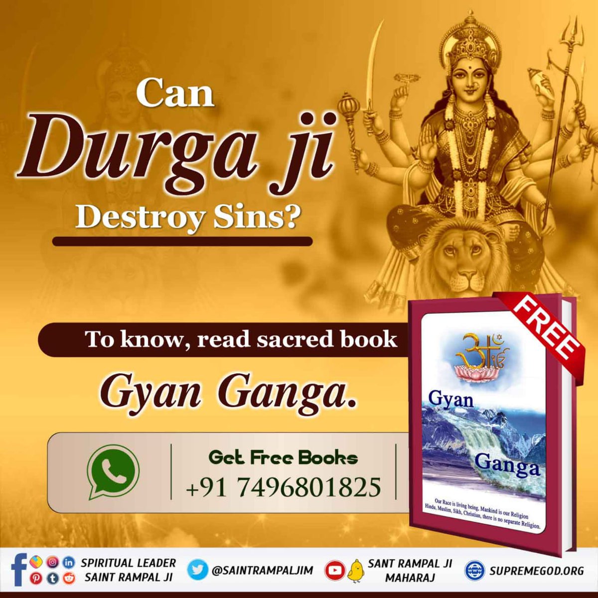 RajMistri0's tweet photo. #UntoldStory_Of_GoddessDurga
In the Devi Bhagwat Purana, Goddess Durga very clearly tells to worship Kaal Brahm as he is above Tridev (Brahma, Vishnu and Shiva). The same evidence is found on page 129, in the seventh Skandh of the Sankshipt Devi Bhagwat. https://t.co/sP5XMbBzhp
