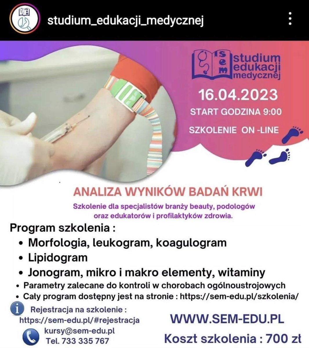 Hej, twitterku, dawno mnie nie było!
Niedzielnie zapytam: co sądzicie o studentce pielęgniarstwa, kosmetyczce, która po dziwnym kursiku chce robić kroplówki wit.?
A o szkole, która robi z tego kursy i takiej, która uczy podologow interpretacji badań lab.?
Zapraszam do dyskusji!