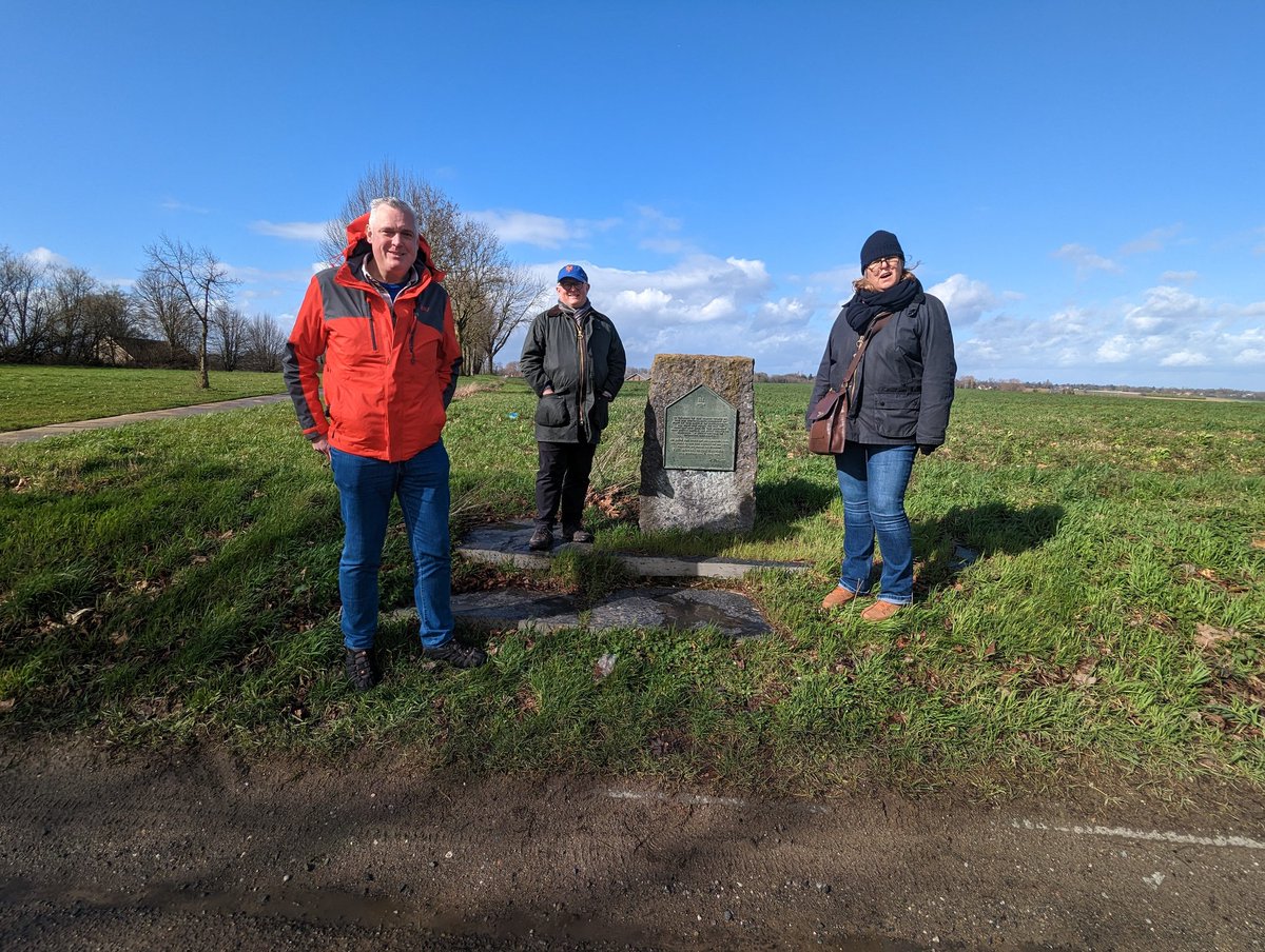 On the Waterloo battlefield yesterday and this morning following in the footsteps of Napoleon, Wellington and Blucher.