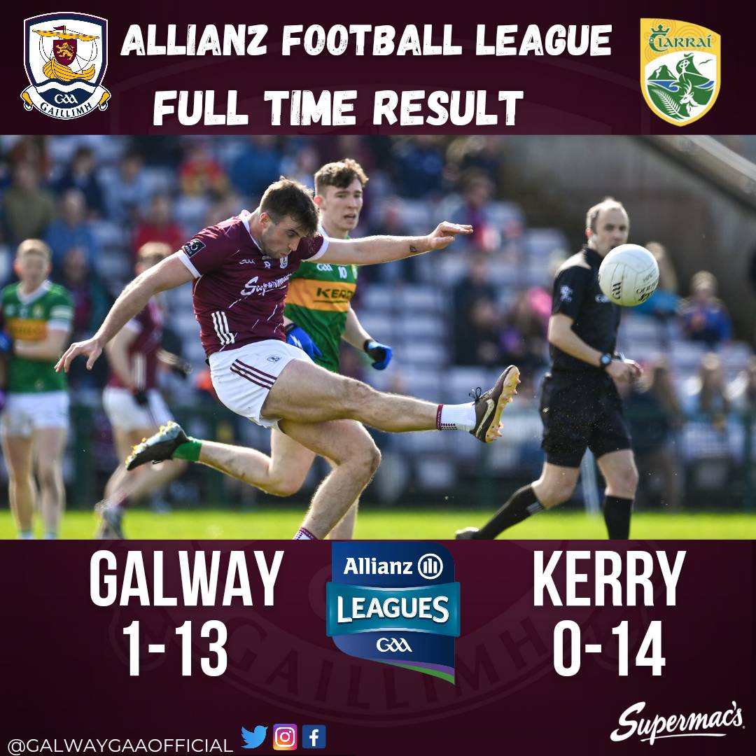 Galway_GAA's tweet photo. All over and we go through to league final next weekend vs Mayo https://t.co/aRLlHmtQNk