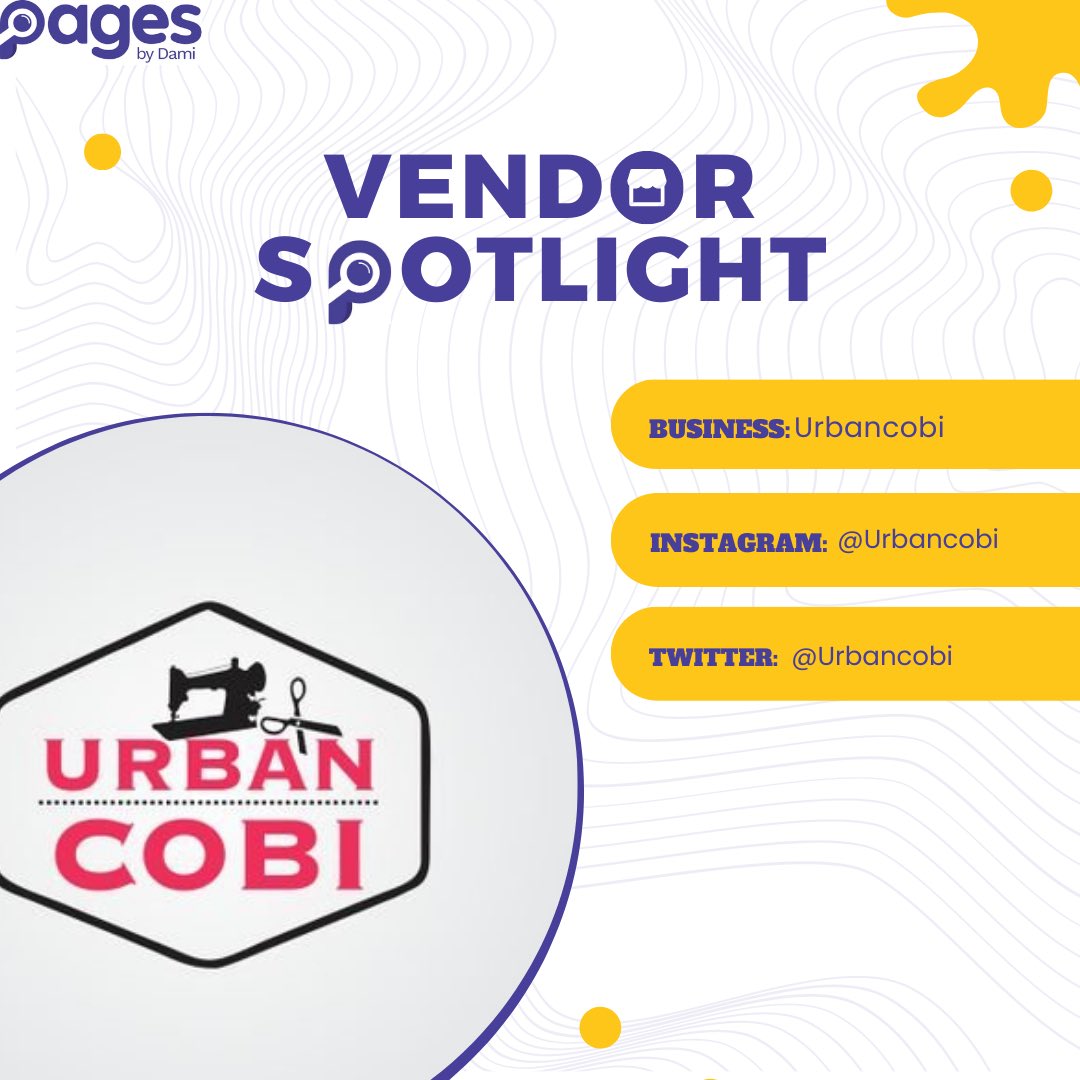 pagesbydammy's tweet photo. It's that time of the week again!!

Meet our vendor or the weeeekkk 🥳🥳🥳

@urbancobi 💃💃💃

They are your go-to plug for all your fashionable African, casual, and corporate outfits 🤩🤩🤩

Check out some of their amazing outfits 👇👇

#pagesbydamicommerce #pbdvendorcommunity 
#pbdvendorspotlight
