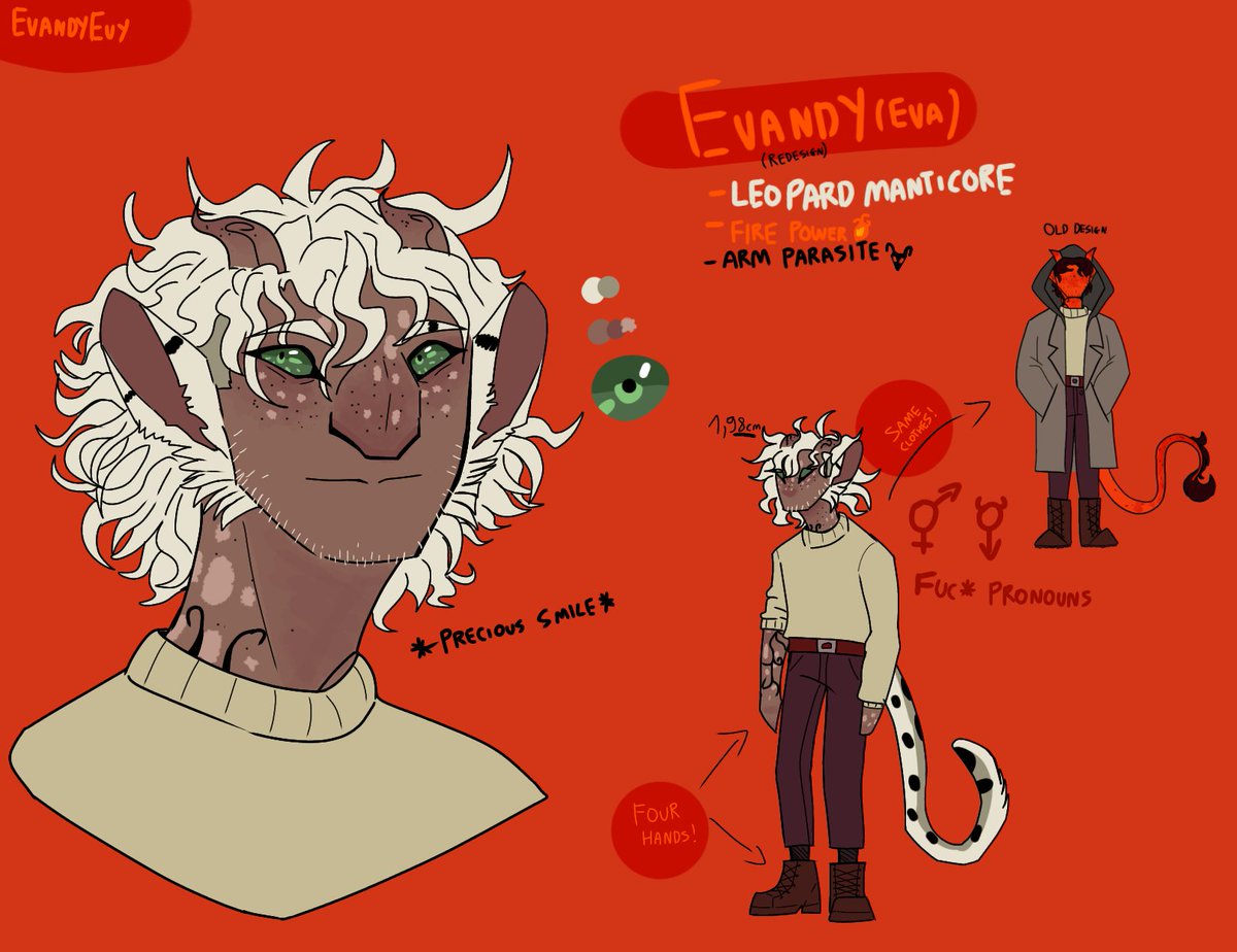 EvandyEvy's tweet photo. Leopard manticore boi ✨

#originalcharacters #OC #digitalartwork  #DigitalArtist #digitalpainting #redesign #comissionsopen https://t.co/6PkBohVGA1