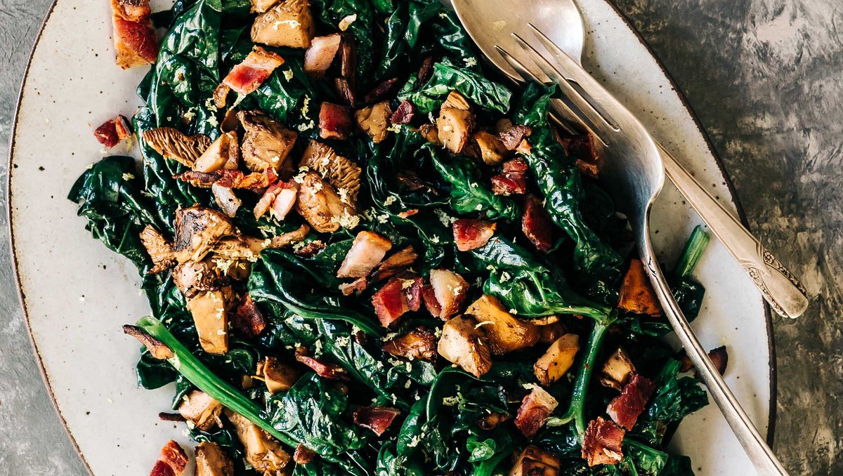 We can't beleaf it's #NationalSpinachDay! 

Frost-tolerant and quick-growing, spinach is one of the most easy-to-grow veggies in the garden. 

Honor this nutrient-packed green today by cooking up this recipe for wilted spinach with wild mushrooms: bit.ly/3Z2JBwk