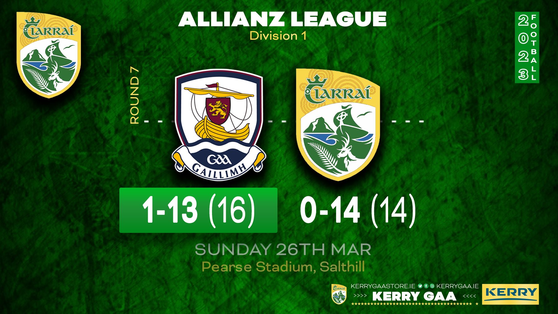 Kerry GAA - 🏐 2023 Allianz Football League Division 1