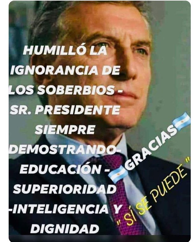 #MauricioMacriElÚnicoLider🇦🇷