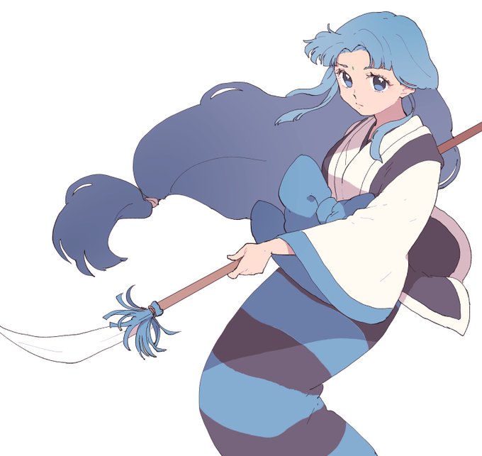 「blue hair spear」 illustration images(Latest)