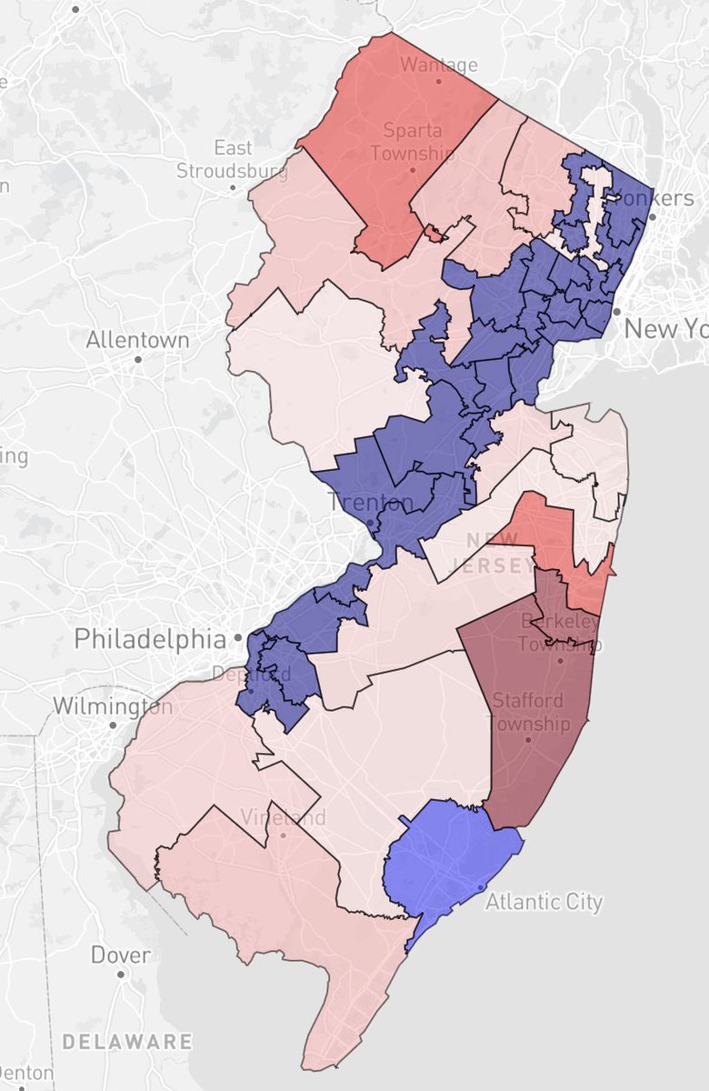 Chris Kirkwood on Twitter "Proportional (presidentially) New Jersey