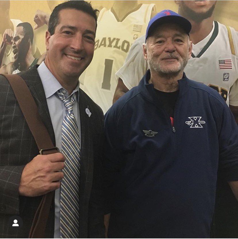 Bill Murray switches allegiances every time his son Luke gets an assistant job at a new school. I’ve met him a couple of stops along the way. URI, Xavier, Louisville among them. Now he’s headed to the Final 4 with UConn. Could a HC gig be close?