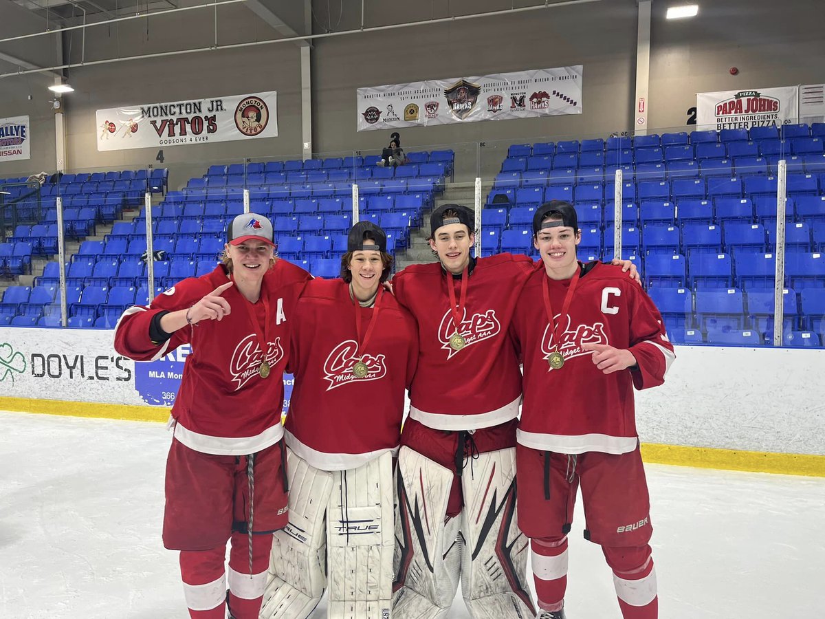 2005VReds's tweet photo. Congrats to former 05 Vreds Ben L, Ben C, Zach B and Will H on their U18 Championship! Best of luck at the Atlantics! #vredhockey https://t.co/8Ky4tTXstp