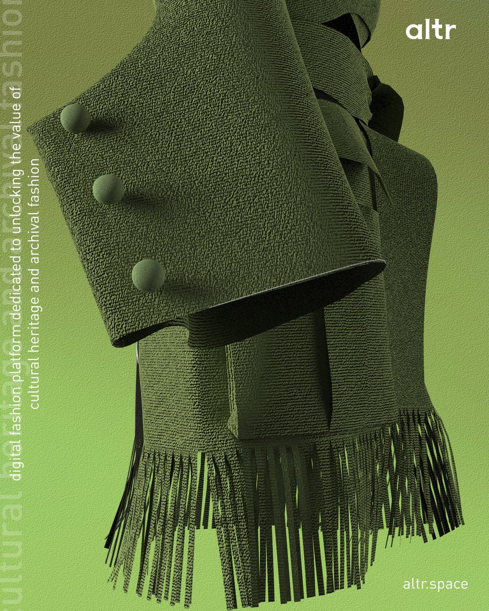 altr_____'s tweet image. 🧵Experience Nigerian heritage and digital savoir-faire in every detail of our digital handloom woven suit, designed by Cynthia Abila and digitally recreated by altr.

📢Explore more at #MVFW23 at @decentraland from 28-31 Mar.