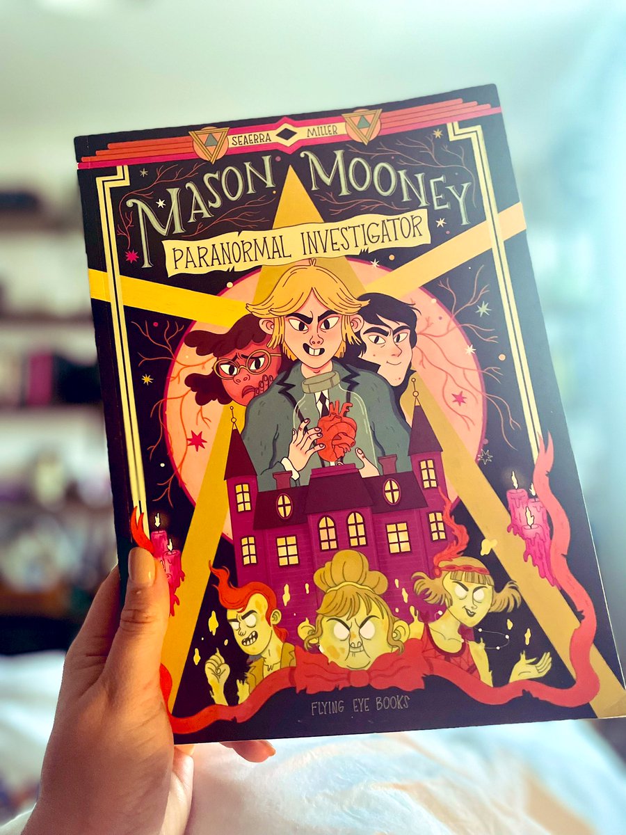 I just finished reading #MasonMooney by @seaerramiller and it’s IMMEDIATELY a favourite. Instantly bought Book 2. Conducting all the paranormal activities now to conjur up the creation & publication of Books 3-10+. The perfect dose of spooky & humorous. READ IT NOOOW! ✨🖤✨