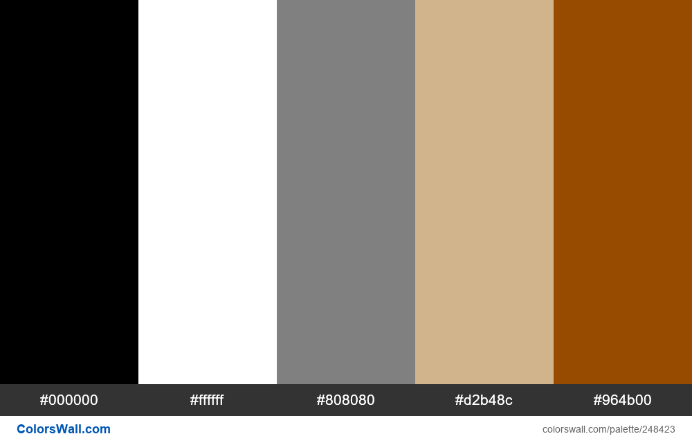 colorswall on Twitter: “Neutrals colors palette #000000, #ffffff