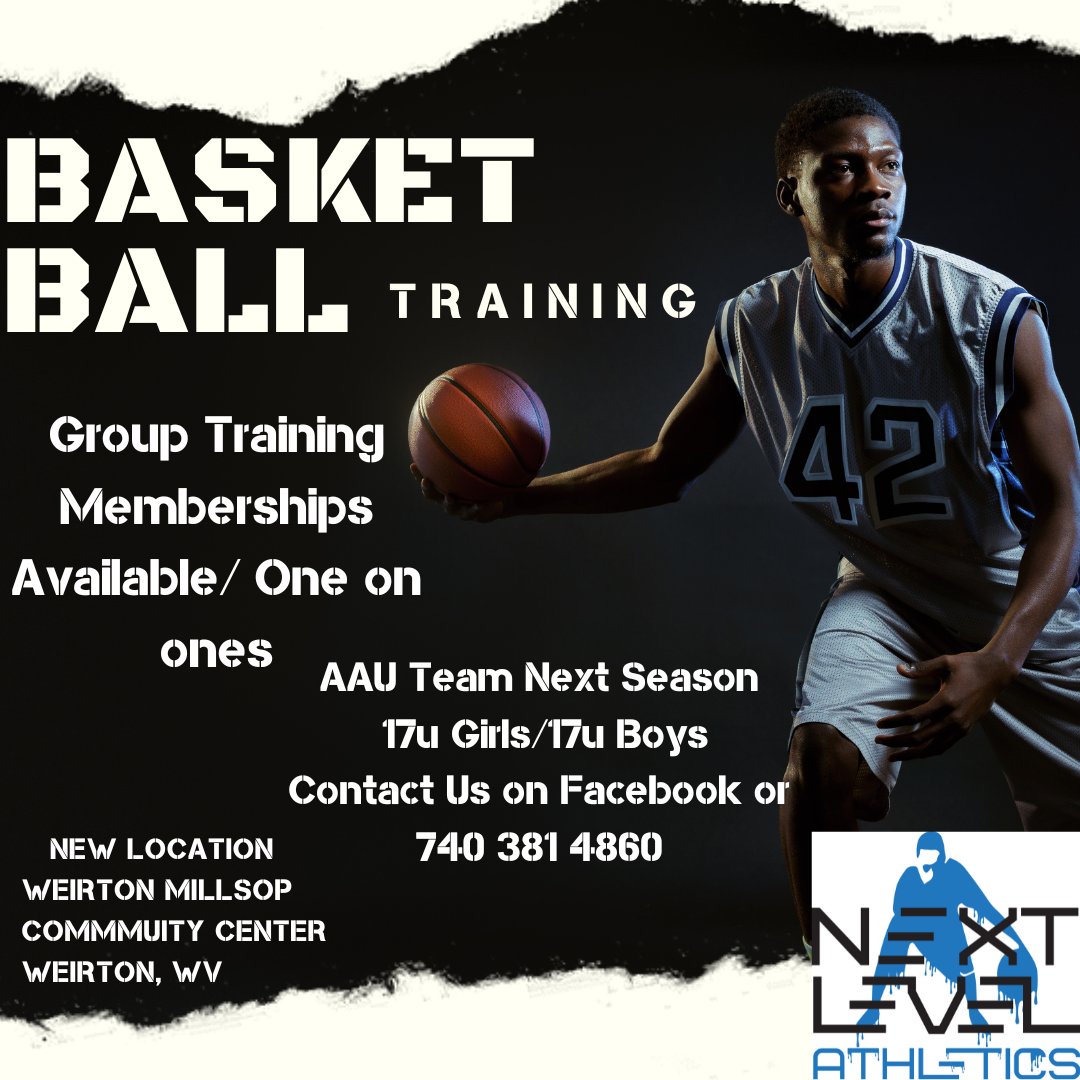 Happy to announce that Next Level Athletics will be locating! We partnered with Millsop Community Center in Weirton, WV. Training will be starting mid April. We are also happy to announce we will be starting AAU next season. You want to get some work in the off-season contact us