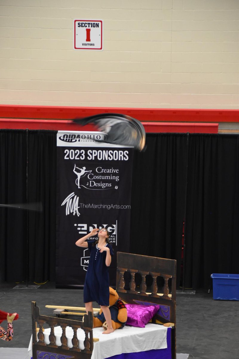 The home team, Marion Harding High School’s winter guard, finishes off today’s performances. #OIPA2023