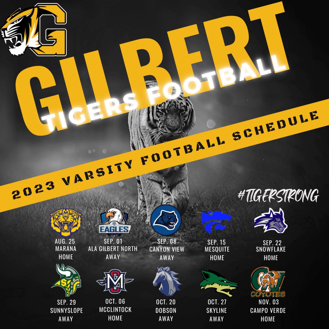 Here it is Tiger Nation! Our 2023 football season schedule. 🏈🐯#TigerStrong
