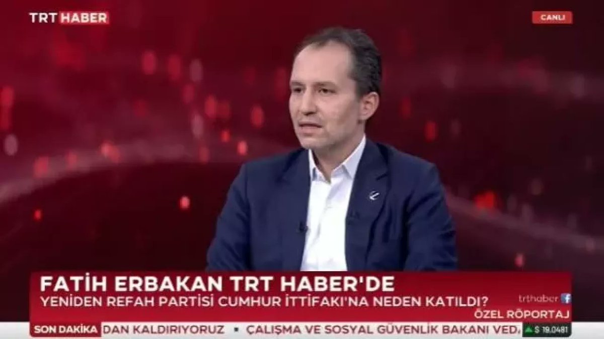 Fatih Erbakan: Karşı blokta komünist, ateist ve diğer fraksiyonların bir araya geldiklerini gördük. Bu bloğa HDP’nin ve FETÖ'cülerin de çok yoğun desteklerinin olduğunu gördük. Dolayısı ile ülke yönetiminin bu bloğa teslim edilmesine razı olamazdık.