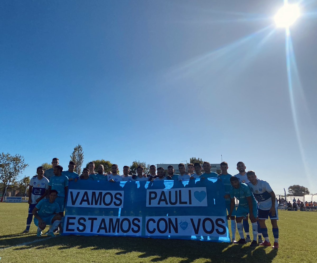 Faustinaplano's tweet photo. En este partido jugamos todos para vos, Pauli ❤️ https://t.co/Ck6Sy6wToG