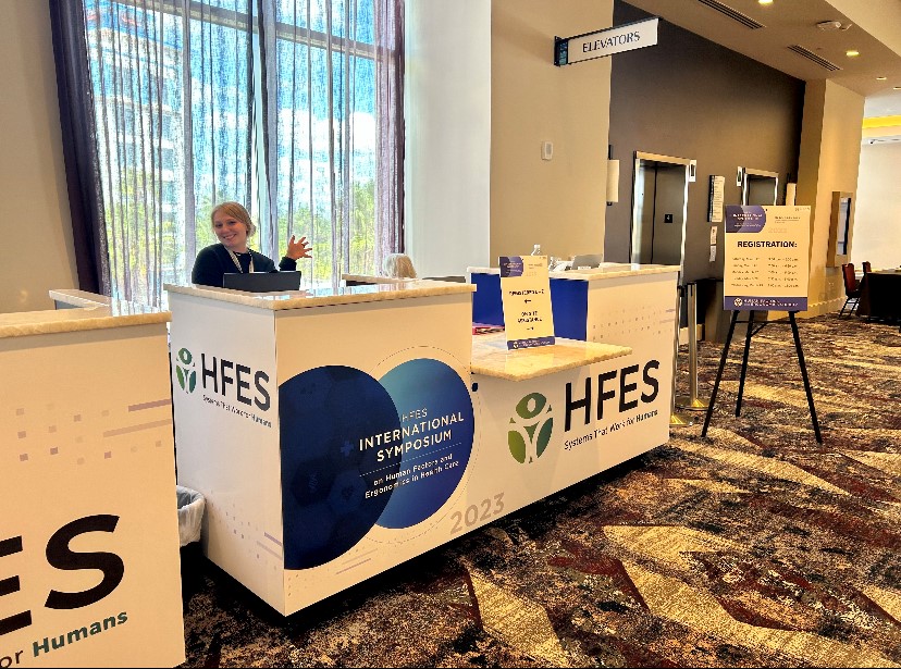 HFES's tweet image. We&apos;re thrilled to kick off #HFESHCS! Come over to the Grand Caribbean to get registered and meet the HFES staff.
