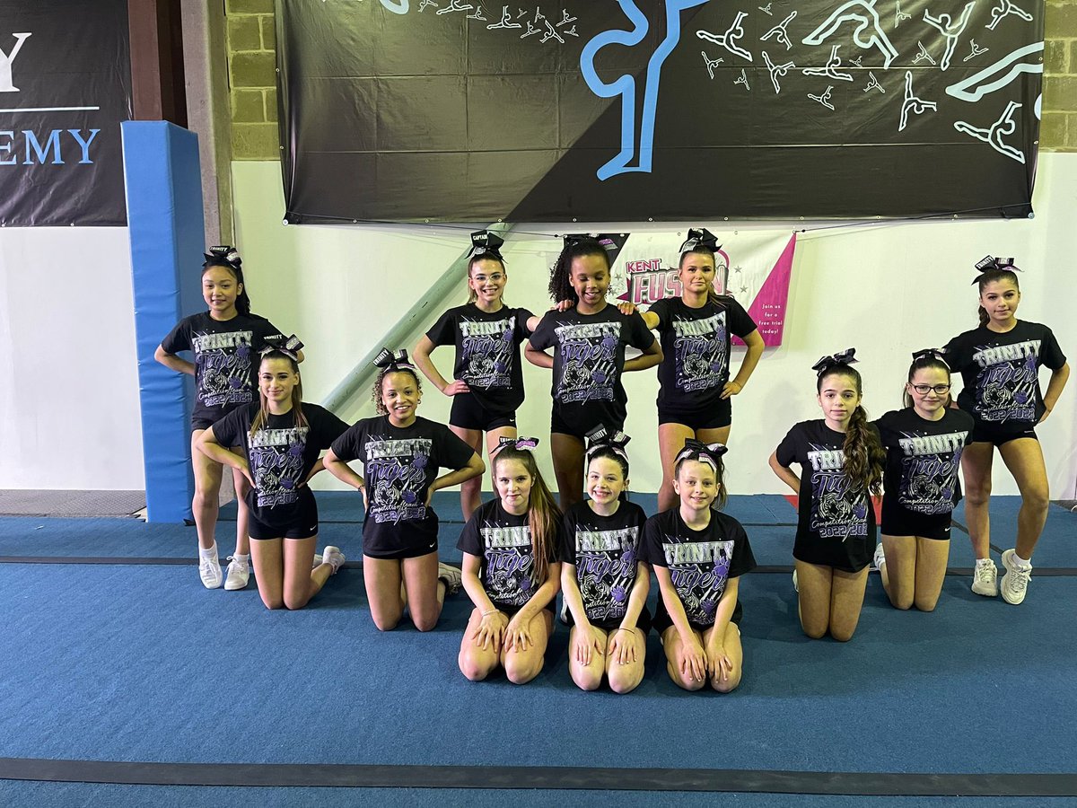 Trinity Tigers took to Edenbridge today for a mid season showcase with <a href="/FusionCheerKent/">Fusion Cheerleaders</a>. The girls were fantastic and the performance was brilliant with a few things to work on ready for our first competition at Cheer City in Hertfordshire May 2023
